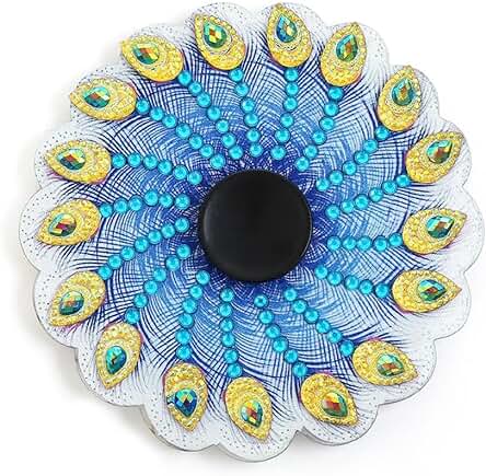 KONIEEJN Spinner de Dedos para Adolescentes Interactivos DIY Kits Especiales con Forma de Flores de Taladro Decoración del Hogar Novedad DIY Juguetes Giratorios con Forma Especial Flores de Taladro