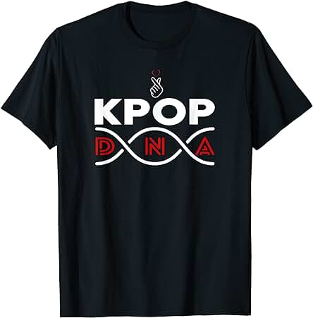 Kpop DNA Kpopers Estilo Coreano, Divertido Regalo de Corazón de dedo de Corea Camiseta