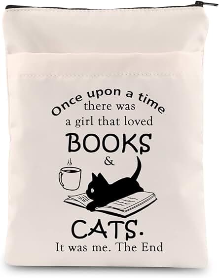 KUIYAI Funda para Libro de Libro y Gatos, Funda de Libro de gato Negro, Regalo para Bibliotecario, Regalo para Amantes del Libro para ella (una vez Sobre Libro y Gato) KUIYAI Funda para Libro de Libro y Gatos, Funda de Libro de gato Negro, Regalo para Bibliotecario, Regalo para Amantes del Libro para ella (una vez Sobre Libro y Gato)