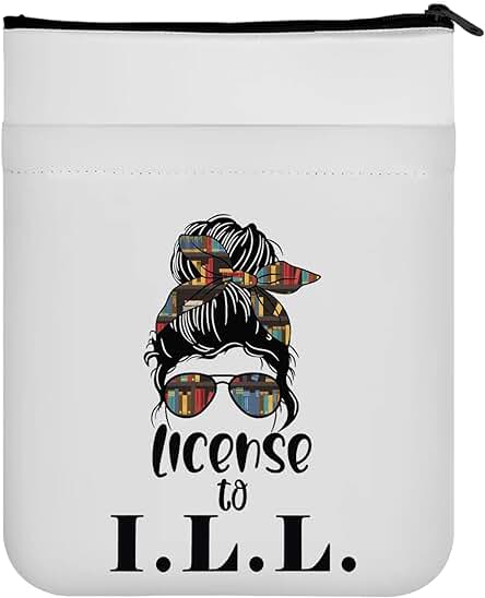 KUIYAI Licencia de Regalo de Bibliotecario para I.L.L Funda de Libro para Amantes de los Libros, Bibliotecario, Regalo de Agradecimiento para Bibliotecarios, Regalo de Jubilación (licencia para IllUK) KUIYAI Licencia de Regalo de Bibliotecario para I.L.L Funda de Libro para Amantes de los Libros, Bibliotecario, Regalo de Agradecimiento para Bibliotecarios, Regalo de Jubilación (licencia para IllUK)