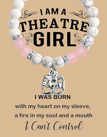 KUIYAI Regalo para Amantes del Teatro I Am A Theatre Girl Drama Student Gift Musical Gift Theatre Gift para Actriz