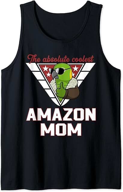 La Mejor Mamá de loro de Amazon I con nuca Amarilla Amazon Camiseta sin Mangas