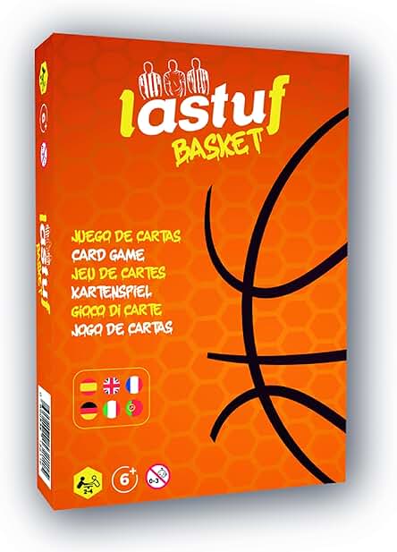 LASTUF Juego de Basket Niños de Cartas Familiar de Mesa Multiidioma Internacional - Regalo a Partir de 6 Años