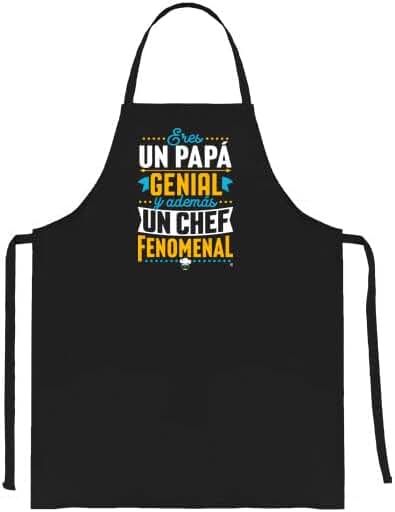 Latostadora Delantal Regalo Papa Cumpleaños - Delantales Dia Padre - Apron Padres Chef - Ideas Regalo Papa Cocinero - Regalo Padre Primerizo Original Super Papa Abuelo - Regalos Originales Hombre