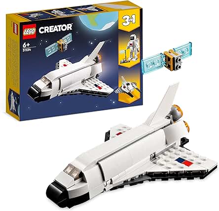 LEGO 31134 Creator 3 en 1 Lanzadera Espacial, Figura de Astronauta o Nave de Juguete, Set de Construcción para Niños y Niñas de 6 Años o Más, Regalo Creativo LEGO 31134 Creator 3 en 1 Lanzadera Espacial, Figura de Astronauta o Nave de Juguete, Set de Construcción para Niños y Niñas de 6 Años o Más, Regalo Creativo