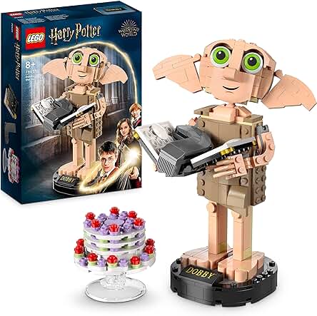 LEGO 76421 Harry Potter Dobby el Elfo Doméstico, Regalo de Reyes para Niñas, Niños, Adolescentes y Fans de 8+ Años, Juguete y Decoración para la Habitación, Colección de Figura Icónica de Personaje LEGO 76421 Harry Potter Dobby el Elfo Doméstico, Regalo de Reyes para Niñas, Niños, Adolescentes y Fans de 8+ Años, Juguete y Decoración para la Habitación, Colección de Figura Icónica de Personaje