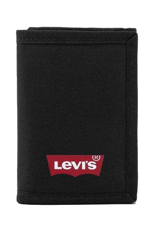 Levi's Batwing Trifold Wallet, Accesorio de Viaje – Cartera de Triple Pliegue para Hombre