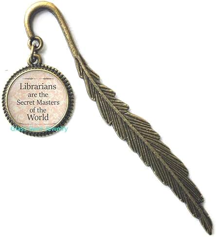 Librarians are The Secret Masters of The World Marcapáginas Bibliotecario, Regalo Bibliotecario, Joyería Bibliotecaria, Q0192 Librarians are The Secret Masters of The World Marcapáginas Bibliotecario, Regalo Bibliotecario, Joyería Bibliotecaria, Q0192