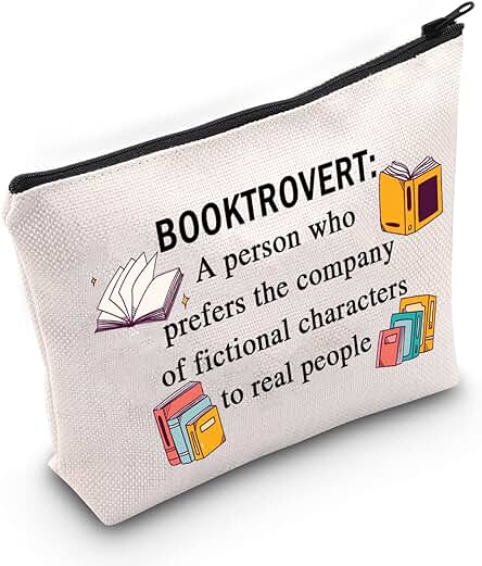 Libro Lector de Regalos Regalo Bookish Cremallera Bolsa de Lectura Regalo para Bibliotecario Regalos para Mujeres Bookworm Bookworm Bookworm Bolsa de Ratón de Biblioteca, U.booktrovert, Neceser Libro Lector de Regalos Regalo Bookish Cremallera Bolsa de Lectura Regalo para Bibliotecario Regalos para Mujeres Bookworm Bookworm Bookworm Bolsa de Ratón de Biblioteca, U.booktrovert, Neceser