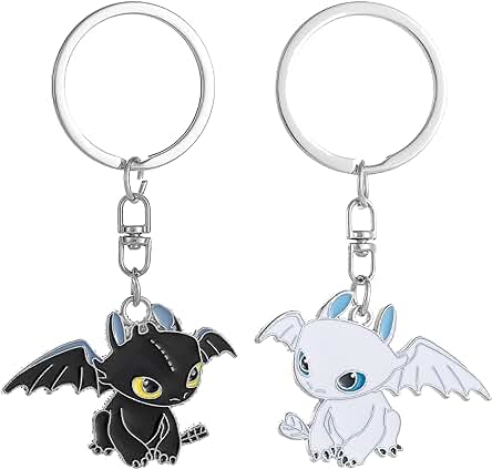 Llavero Desdentado de Dragons Cómo Entrenar a tu Dragón - Regalo de Parejas para San Valentin y Aniversario