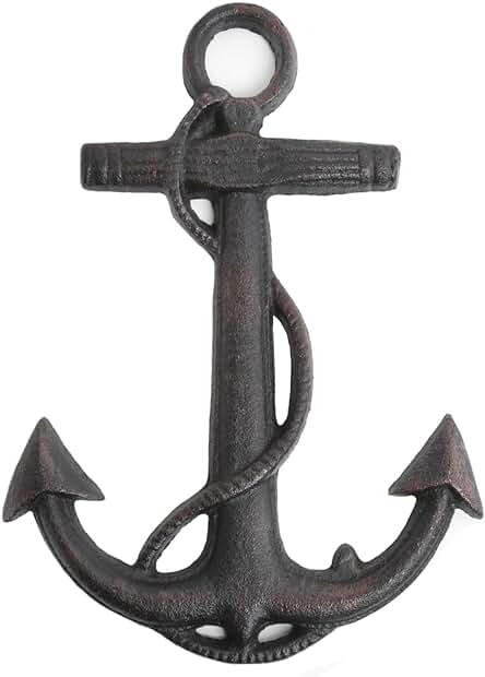 Logbuch-Verlag Ancla Grande Decorativa de Hierro en Color Negro/marrón Oscuro con Efecto Oxidado - Decoración Náutica y Marinera - Decoración Pared Náutica Logbuch-Verlag Ancla Grande Decorativa de Hierro en Color Negro/marrón Oscuro con Efecto Oxidado - Decoración Náutica y Marinera - Decoración Pared Náutica
