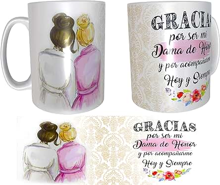 Los Eventos de la Tata. Tazas para Damas de Honor