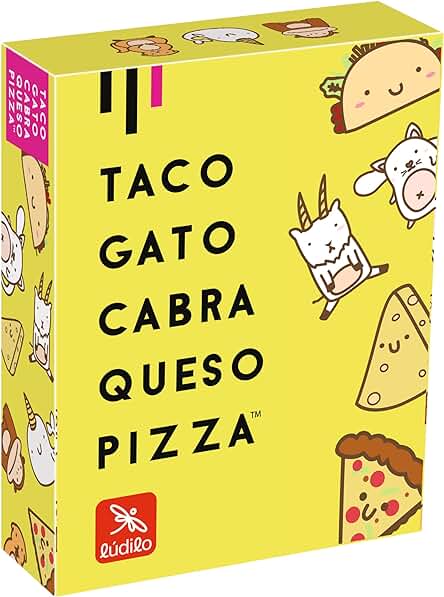 Ludilo - Taco Gato Cabra Queso Pizza | Juegos De Mesa | Juegos De Mesa Niños 8 Años | Juego De Mesa 8 Años O Más | Juegos De Cartas | Regalo Niño 8 Años