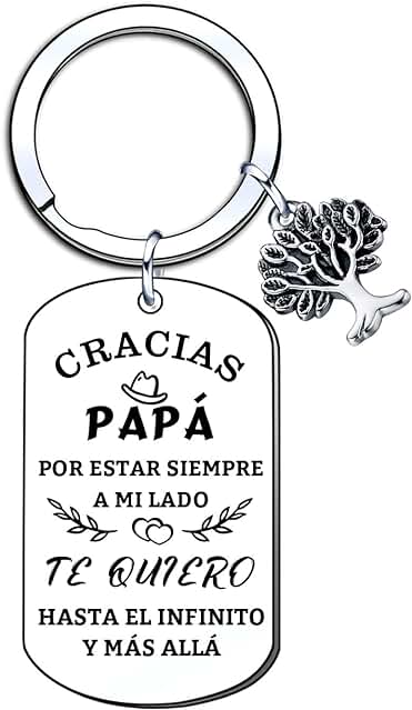 LUODAN Llavero Papá,Regalo para Papá con Palabras Significativas,Ideal Como Regalo del Día del Padre y Cumpleaños del Padre Navidad Aniversario día de Regalo