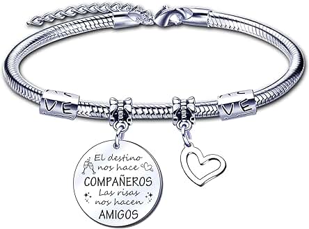 LUODAN Pulseras Regalos Amiga Pulsera Amigos Regalo Amiga Pulsera Regalo Despedida Compañera de Trabajo Regalos para Amigas Regalos para Compañeras Regalo Compañero Regalos para Compañeros