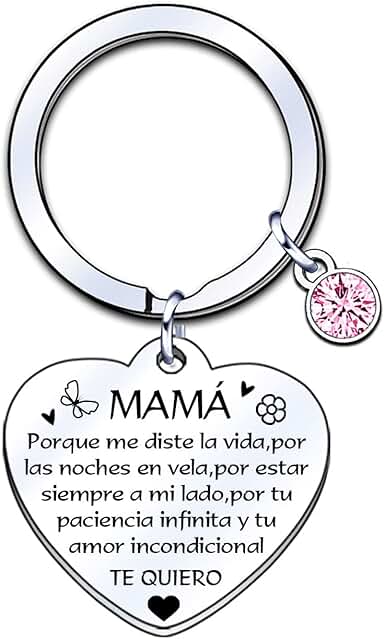 LUODAN Regalo Mamá Madre Llavero,Regalo para el día de la Madre,Regalos Llavero Cumpleaños para Mamá,Regalo Mamá Cumpleaños,Navidad,día de la Madre