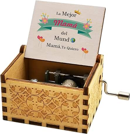 Luteney Regalos para Dia de la Madre,Regalos Originales para Madres Mama,Caja de Musica para el Dia de la Madre,Regalos para tu Madre en Navidad Cumpleaños(Madre)