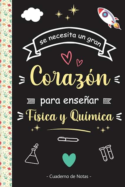 Maestra Física y Química Cuaderno de Notas: Regalo Personalizado de fin de año para Agradecer a Maestras y Profesores | Primaria, Guardería | Gracias ... Libreta de Apuntes | Maestra Regalo | Negro