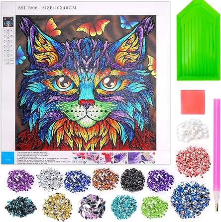 Manualidades Pintura Diamante 5d, Ideas Juguetes Regalo de Cumpleaños para Niños de 6 7 8 9 10 11 12 13 Años.