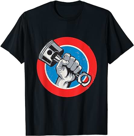 Mecánico de Automóviles Pistón Taller Garaje Coche Regalo Camiseta