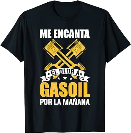 Mecánico De Coches Taller Motor Autos Encanta El Olor Gasoil Camiseta