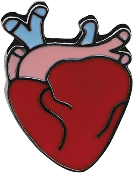 Medinc Regalos Médico Médico Anatomía Humana Corazón Pin Broche para Estudiante de Medicina Cardiaca Regalo de Graduación