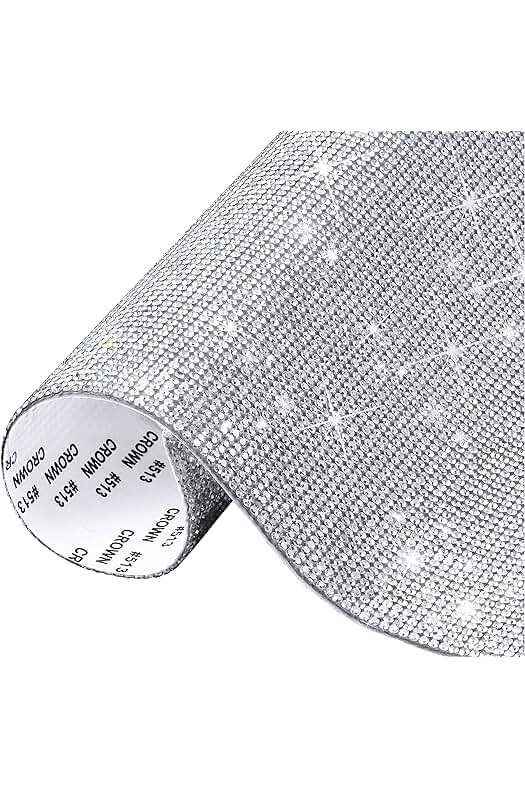 MengH-SHOP Pegatinas de Diamantes de Cristal 2mm Brillantes para Decorar Diamantes Autoadhesivas para Bricolaje Decoración de Coche Regalo Zapatos Ropa 40x24cm Cristal