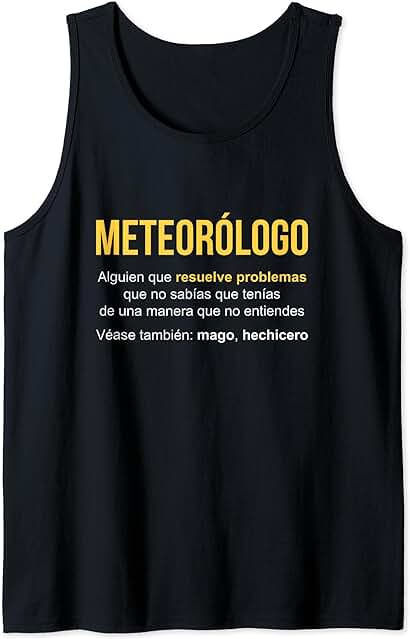 Meteorólogo Definición | Regalo Meteorólogo Camiseta sin Mangas Meteorólogo Definición | Regalo Meteorólogo Camiseta sin Mangas