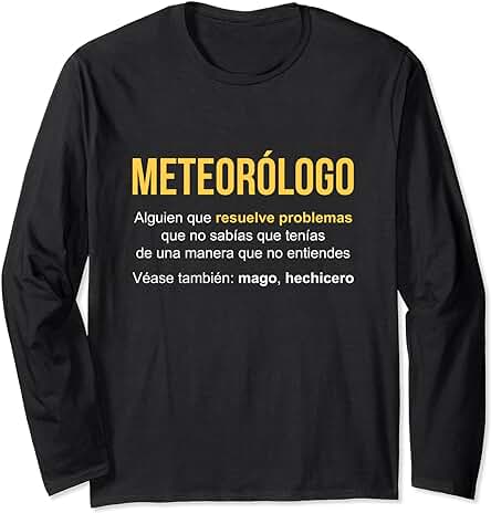 Meteorólogo Definición | Regalo Meteorólogo Manga Larga Meteorólogo Definición | Regalo Meteorólogo Manga Larga