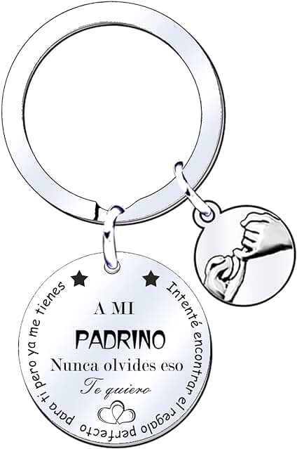 MNBVBV Llavero para Hombres Regalo Familiar Colgante con Grabado Traté de Encontrar el Regalo Para Ti Pero ya Me TienesPara Hermano Hijo