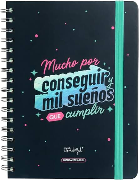 Mr. Wonderful, Agenda Wonder 2023-2024 Semanal, Mucho por Conseguir y mil Sueños que Cumplir
