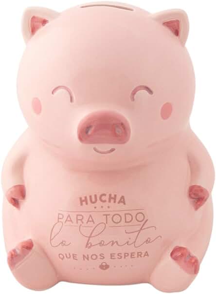 Mr. Wonderful WOA10323ES Hucha Cerdito para Todo lo Bonito que nos Espera Rosa