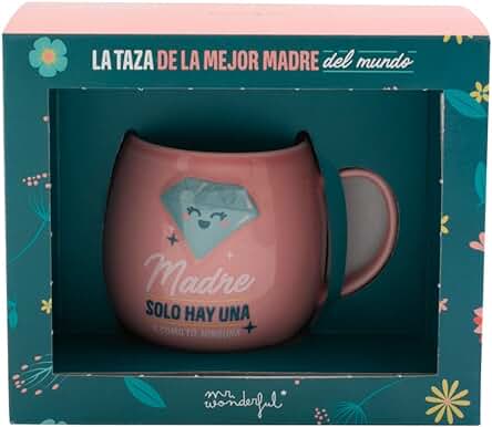 Mr. Wonderful WOA11774ES Taza - Madre solo hay una y, como tú, Ninguna, Multicolor, Tamaño Estándar