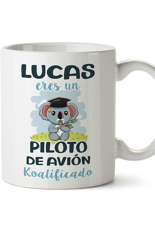 MUGFFINS MUGFFINS Tazas Personalizadas para PILOTO DE AVIÓN - En Español - Koalificados Personalizados - 11 oz / 330 ml - Regalo Personalizable Original y Divertido MUGFFINS MUGFFINS Tazas Personalizadas para PILOTO DE AVIÓN - En Español - Koalificados Personalizados - 11 oz / 330 ml - Regalo Personalizable Original y Divertido