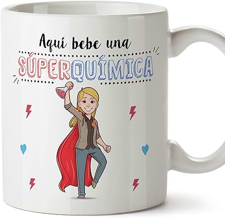 MUGFFINS Taza Química (Superhéroes() - Regalos Originales y Divertidos de Químicas