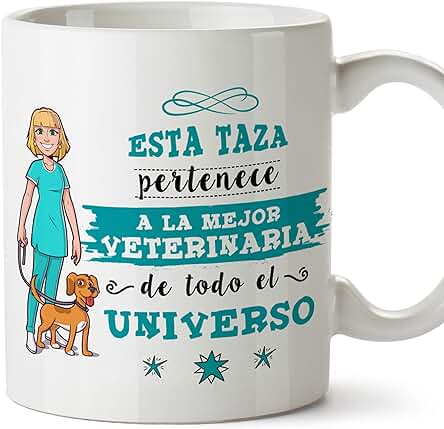 MUGFFINS Taza Veterinaria (Mejor del Universo) - Regalos Originales y Divertidos de Veterinaria MUGFFINS Taza Veterinaria (Mejor del Universo) - Regalos Originales y Divertidos de Veterinaria