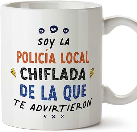 MUGFFINS Tazas para POLICÍA LOCAL Mujer - En Español - Todos te Advirtieron - 11 oz / 330 ml - Regalo Original y Divertido MUGFFINS Tazas para POLICÍA LOCAL Mujer - En Español - Todos te Advirtieron - 11 oz / 330 ml - Regalo Original y Divertido