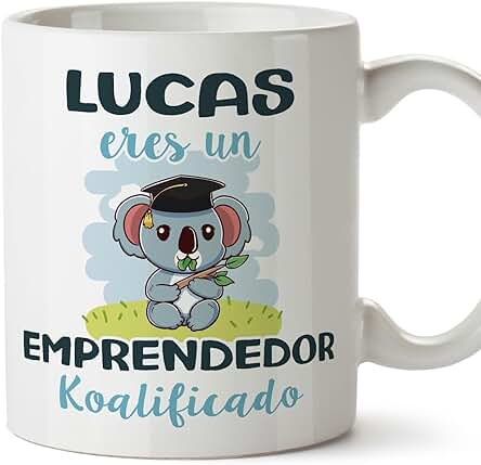 MUGFFINS Tazas Personalizadas para EMPRENDEDOR - En Español - Koalificados Personalizados - 11 oz / 330 ml - Regalo Personalizable Original y Divertido