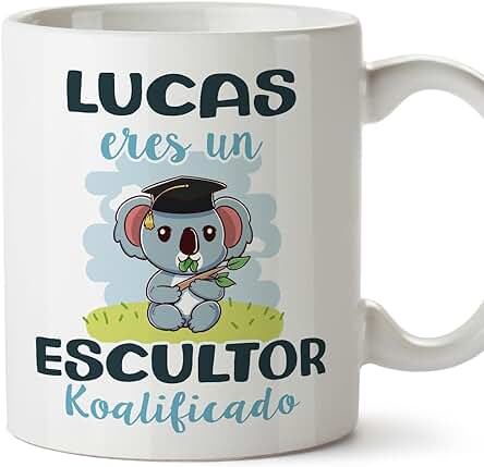 MUGFFINS Tazas Personalizadas para ESCULTOR - En Español - Koalificados Personalizados - 11 oz / 330 ml - Regalo Personalizable Original y Divertido