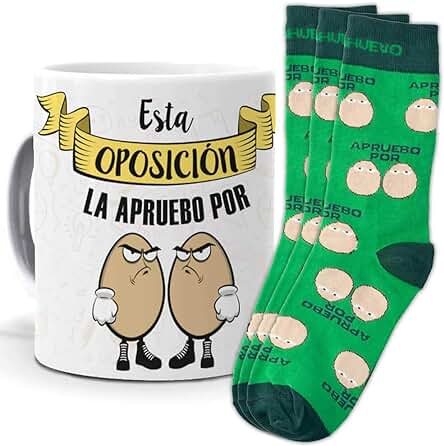 Mundohuevo Trio de Calcetines mas taza o Cojin, Originales y Personalizados, Ideal para Regalo. 1 Calcetin Gratis por el que se te Pierde Mundohuevo Trio de Calcetines mas taza o Cojin, Originales y Personalizados, Ideal para Regalo. 1 Calcetin Gratis por el que se te Pierde