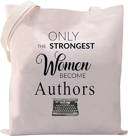 MYSOMY Autor Bolsas Autor Mujeres Autor Regalos Novelista Regalos solo para Nuevos Escritores Las Mujeres más Fuertes se Convierten en Autores Bolsa