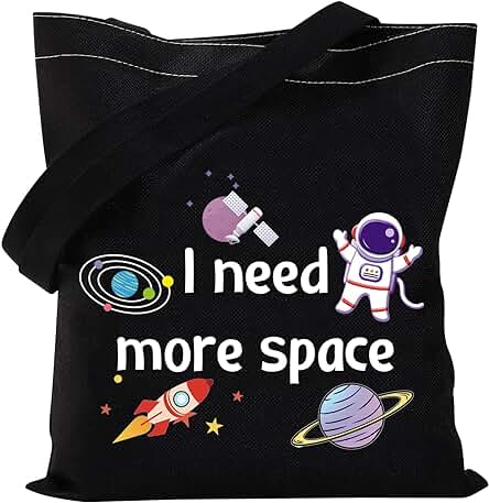 MYSOMY Bolsa de mano para Astronauta con Espacio Exterior, Ideal para Amantes del Espacio, Regalos para Astronomía Espacial, Regalos para Astronomía, Bolsa de Compras
