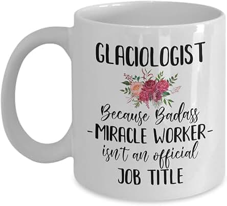 NA Glaciólogo Taza de Café El Trabajador Milagroso de Badass no es un Regalo Oficial de Título de Trabajo NA Glaciólogo Taza de Café El Trabajador Milagroso de Badass no es un Regalo Oficial de Título de Trabajo