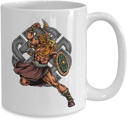 NA Taza de Café de Cerámica Blanca de Guerrero Nórdico, Regalo para los Amantes de la Mitología Nórdica, Taza Vikinga, Regalo de Ragnar, Taza de Café Divertida de 11 oz NA Taza de Café de Cerámica Blanca de Guerrero Nórdico, Regalo para los Amantes de la Mitología Nórdica, Taza Vikinga, Regalo de Ragnar, Taza de Café Divertida de 11 oz