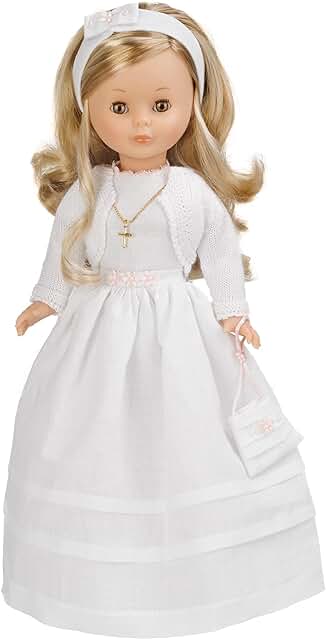 Nancy - Muñeca Vestida de Primera Comunión, Rubia, con Vestido Blanco, de Estilo Clásico, para Colección y Regalar, Famosa (700011287) Nancy - Muñeca Vestida de Primera Comunión, Rubia, con Vestido Blanco, de Estilo Clásico, para Colección y Regalar, Famosa (700011287)