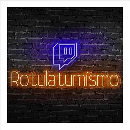 Neón Twitch con tu Nombre Personalizado | Base Metacrilato 5 mm | Zona Gamer | Neon Flex LED para Twitch Streamers y Professional Gamers