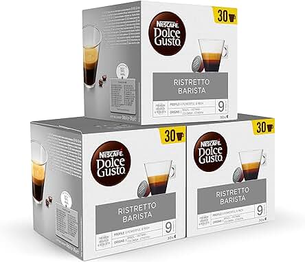 Nescafé Dolce Gusto Café BARISTA, 3 x 30 Cápsulas (Total 90 Cápsulas) Nescafé Dolce Gusto Café BARISTA, 3 x 30 Cápsulas (Total 90 Cápsulas)