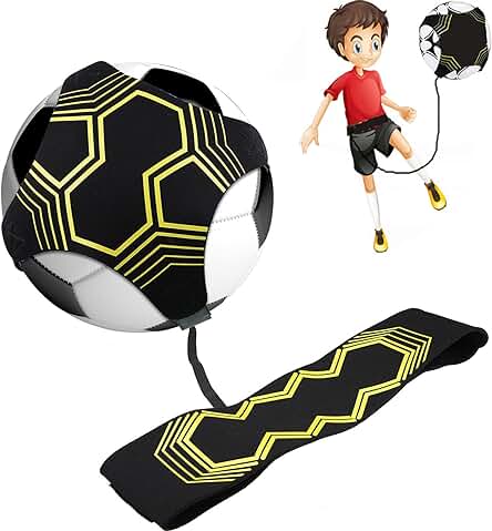 NEWUPZSI Entrenador de Fútbol para kick y Kicktrainer solo para Niños, Regalos para Entrenamiento de Fútbol con Manos Libres con Cinturón de Cintura Ajustable, Equipo de Entrenamiento de Voleibol para Adultos