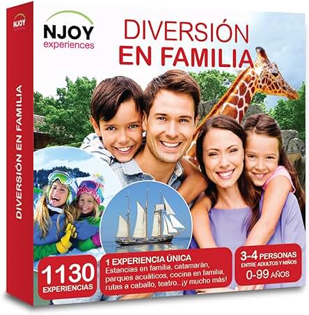 NJOY Experiences - Caja Regalo - DIVERSIÓN EN FAMILIA - Más de 1130 Experiencias para Familias a Escoger