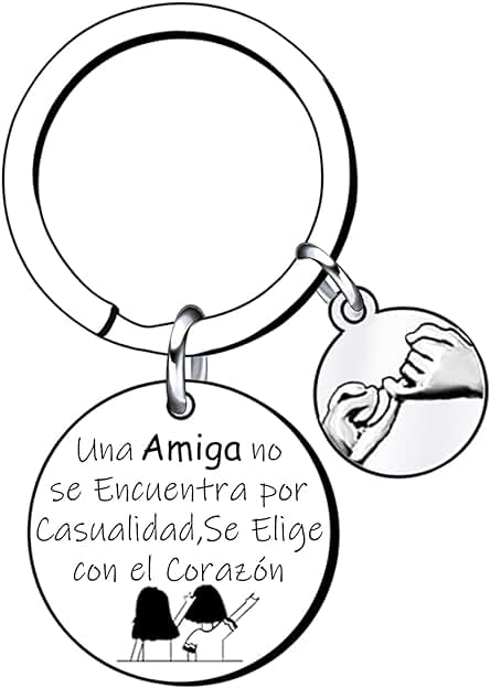 NVKFML Regalos Navidad Mejores Amigos Llavero Amistad Llavero Amigo Llavero Hermana Llavero Mujer Amiga Regalo de Graduación Una Amiga es la Hermana de tu Elección